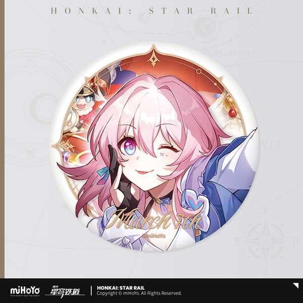 miHoYo Honkai: Star Rail Seikai Keiga Series Tin Badge March 7th B Type