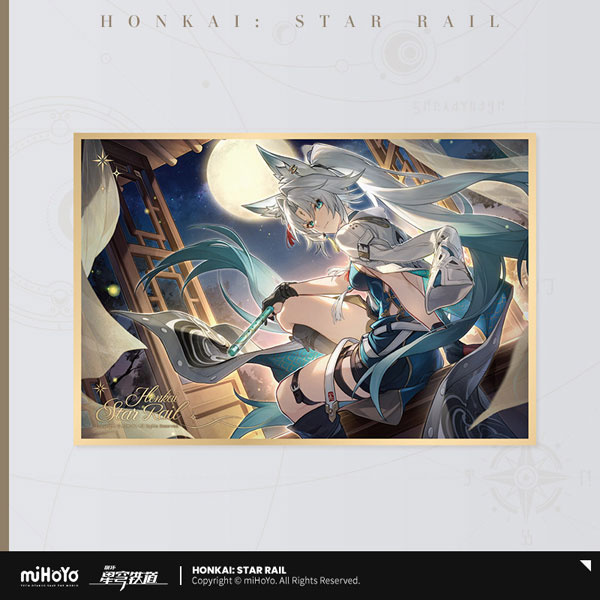 miHoYo Honkai: Star Rail Stellar Painting Series PET Shikishi May Your Journey Be as Peaceful as Tonight's Moon