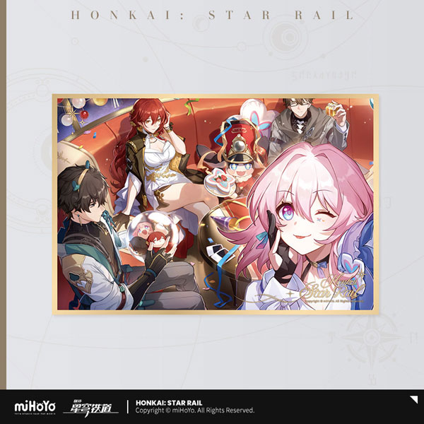miHoYo Honkai: Star Rail Seikai Keiga Series PET Shikishi Trailblazer Happy New Year