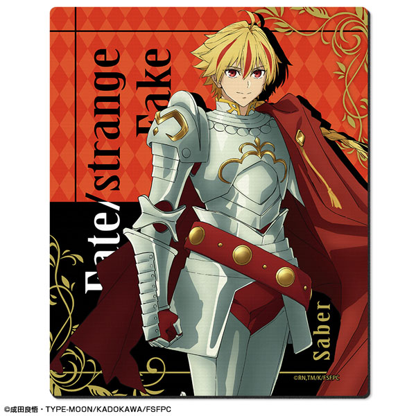 License Agent TV Anime "Fate/strange Fake" Rubber Mouse Pad Design 02 (Saber) รูปภาพ 1