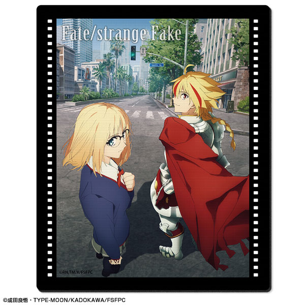License Agent TV Anime "Fate/strange Fake" Rubber Mouse Pad Design 09 (Ayaka Sajo & Saber /A)