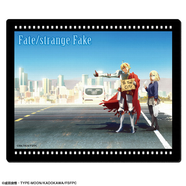 License Agent TV Anime "Fate/strange Fake" Rubber Mouse Pad Design 10 (Ayaka Sajo & Saber /B)