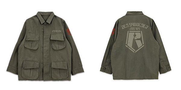 COSPA Armored Trooper Votoms Red Shoulder Custom Fatigue Jacket /MOSS-XL