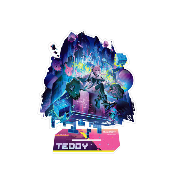 KURO GAMES [Exclusive Sale] Punishing: Gray Raven Frame Scene Illustration Standee Teddy: Spectre gambar 1