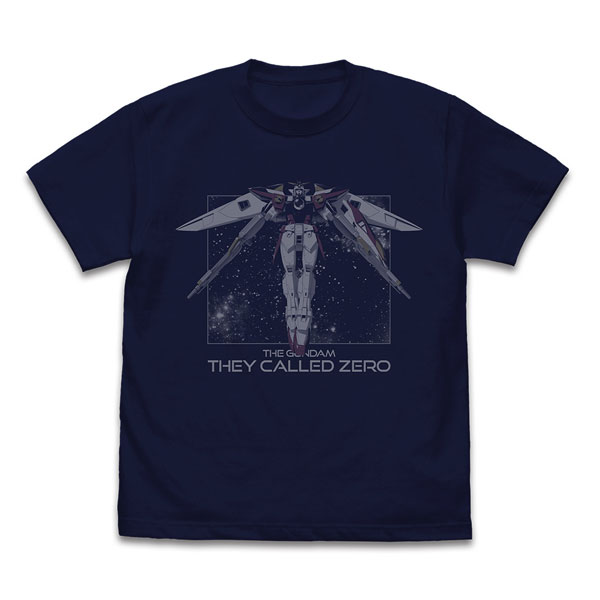 COSPA Mobile Suit Gundam Wing Wing Gundam Zero"Fly High" T-shirt /NAVY-S image 1