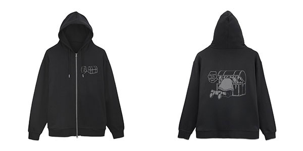 COSPA Frieren: Beyond Journey's End Getting Eaten by Mimic Zip Hoodie /BLACK-XL