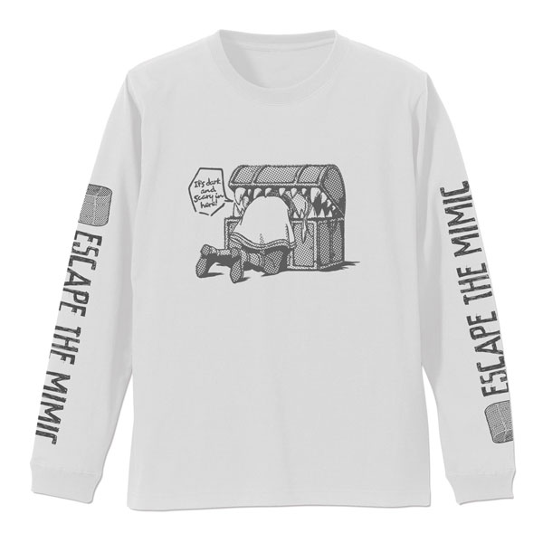 COSPA 프리렌: 그 여행이 끝날 때까지 미믹과 물린 프리렌 리브 긴소매 티셔츠 /WHITE-XL 이미지 1