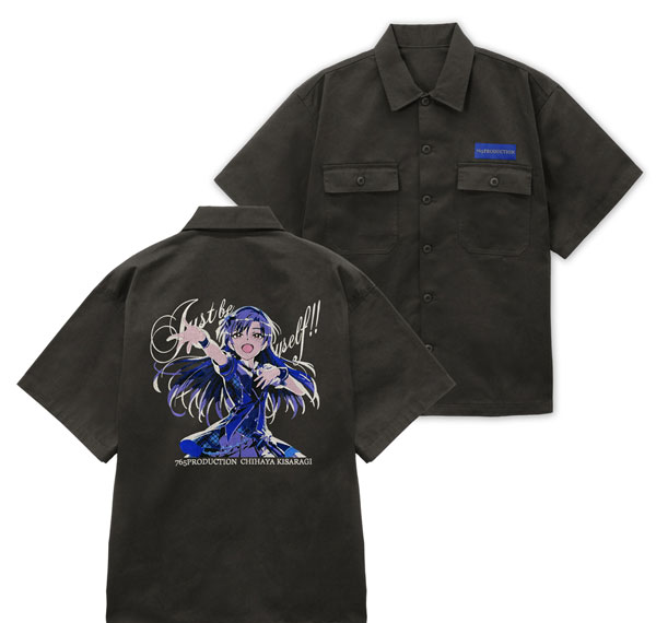 COSPA THE IDOLM@STER Chihaya Kisaragi Embroidery Work Shirt 2026 MODEL /GRAY-L