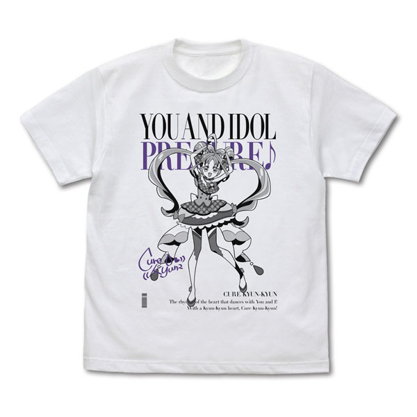 COSPA Kimi to Idol Pretty Cure Cure Kyun-Kyun T-shirt /WHITE-L imagen 1