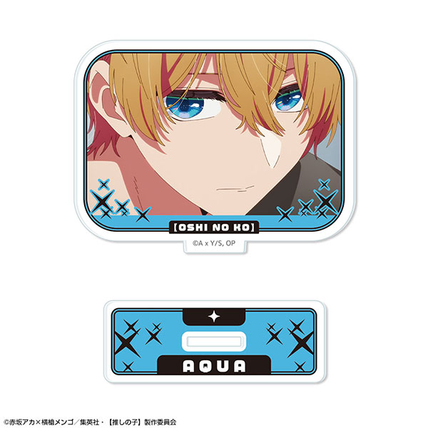 License Agent TV Anime [Oshi no Ko] Mini Acrylic Stand Ver.5 Design 01 (Aqua)