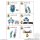 Bandai Mini-Pla Number One Gattai Series 04 GoodeBurn & BearKuma 50 Complete 6 Type Set image 8