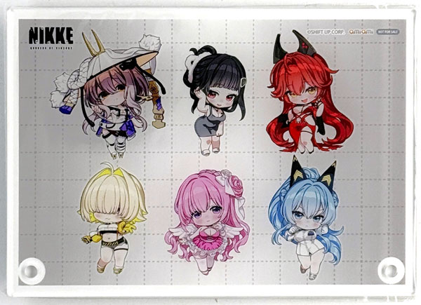 GODDESS OF VICTORY: NIKKE Exclusive Bonus Mini Acrylic Character Plate (GODDESS OF VICTORY: NIKKE SAC Series Vol 2 Chibi Figure Complete BOX Bonus)