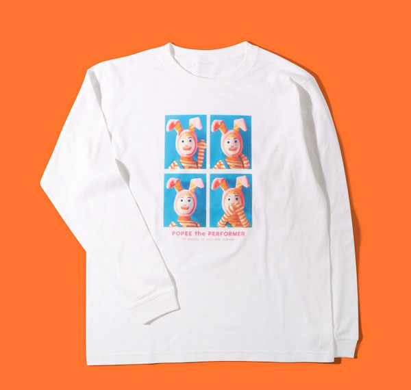 Natalie Store Popee the Performer NUI Photo Long Sleeve T-shirt Popee White L Bild 1