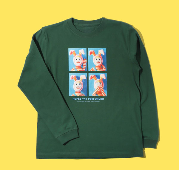 Natalie Store Popee the Performer NUI Photo Long Sleeve T-shirt Popee Ivy Green S รูปภาพ 1