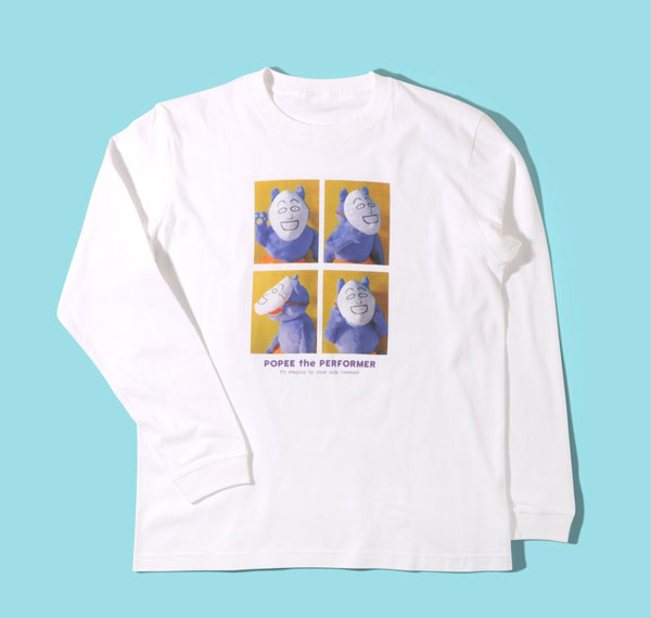 Natalie Store Popee the Performer NUI Photo Long Sleeve T-shirt Kedamono White L รูปภาพ 1