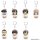 Movic Detective Conan Acrylic Keychain Chihaya Hagiwara Mini Chara Watching Movie image 2