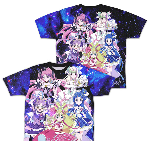 COSPA Kimi to Idol Pretty Cure Double-sided Full Graphic T-shirt /L รูปภาพ 1