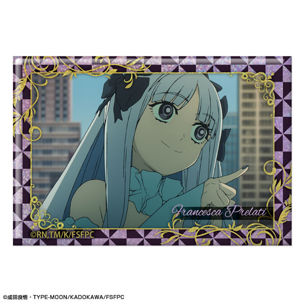 License Agent TV Anime "Fate/strange Fake" Hologram Tin Badge Design 17 (Francesca Prelati /B)