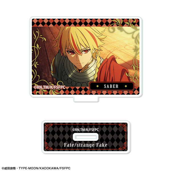License Agent TV Anime "Fate/strange Fake" Mini Acrylic Stand Design 03 (Saber /A)