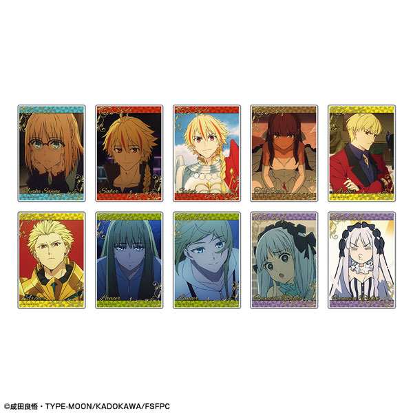 License Agent TV Anime "Fate/strange Fake" Trading Acrylic Card 10Pack BOX รูปภาพ 1