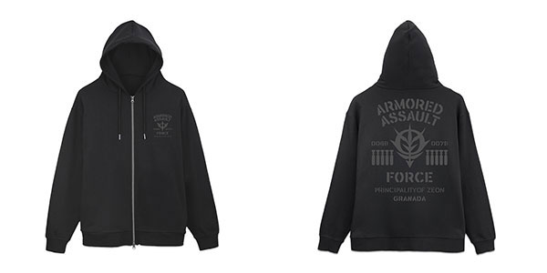 COSPA Mobile Suit Gundam Principality of Zeon Mobility Assault Force Zip Hoodie /BLACK-XXL imagen 1