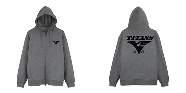 COSPA Mobile Suit Zeta Gundam Titans Zip Hoodie Ver2.0 /MIX GRAY-L gambar 1