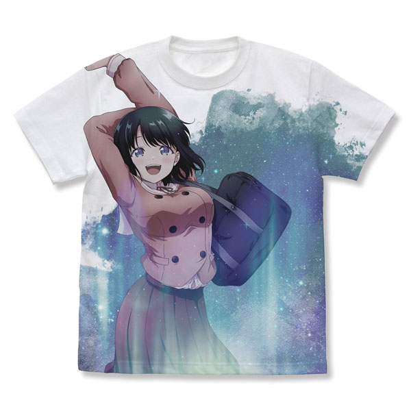 COSPA TV Anime "Osananajimi to wa Romcom ni Naranai" Shio Minamo Full Graphic T-shirt /WHITE-S