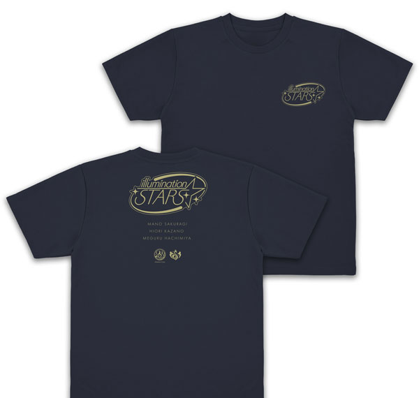 COSPA THE IDOLM@STER SHINY COLORS 283 Production Illumination Stars Dry T-shirt /NAVY-M รูปภาพ 1