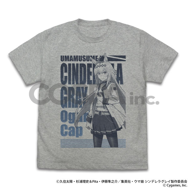 COSPA Anime "Uma Musume Cinderella Gray" Oguri Cap T-shirt /MIX GRAY-S gambar 1