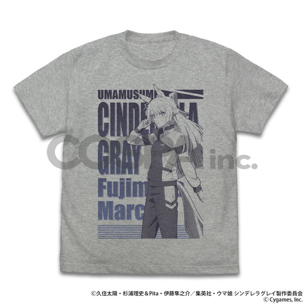 COSPA Anime "Uma Musume Cinderella Gray" Fujimasa March T-shirt /MIX GRAY-S image 1