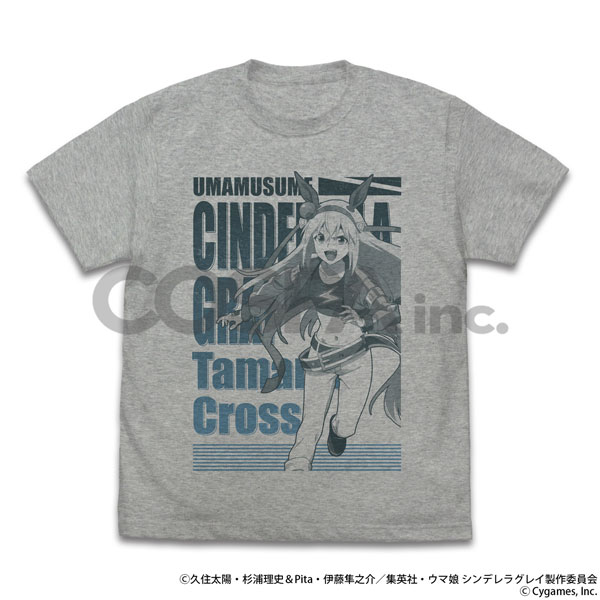 COSPA Anime "Uma Musume Cinderella Gray" Tamamo Cross T-shirt /MIX GRAY-L