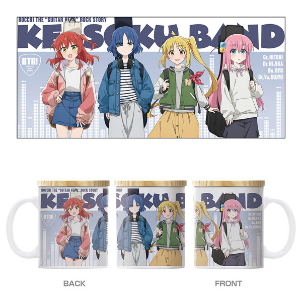 COSPA アニメ「ぼっち・ざ・ろっく！」結束バンド フルカラーマグ w/蓋 ストリートファッションVer.