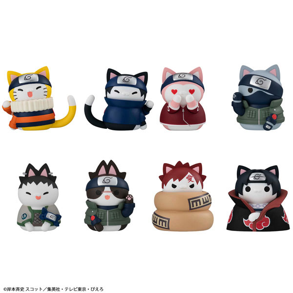 MegaHouse MEGA CAT PROJECT NARUTO Nyaruto! Konoha's Cheerful Cats Part REBOOT 8Pack BOX