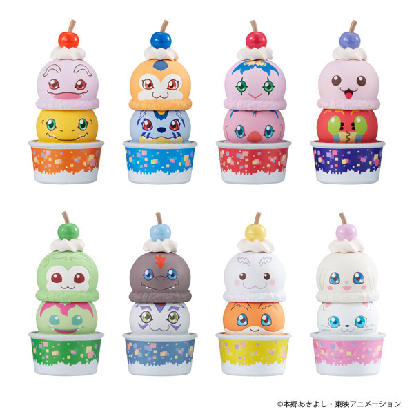 MegaHouse Stack Up & Change Digimon Adventure 8Pack BOX