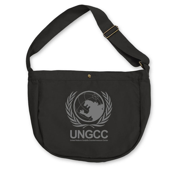 COSPA Godzilla United Nations Godziila Countermeasure Center Newspaper Bag /BLACK 圖片 1