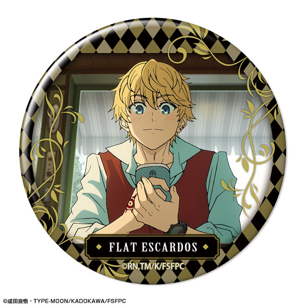 License Agent TV Anime "Fate/strange Fake" Tin Badge Design 14 (Flat Escardos /A)