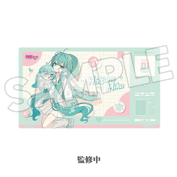 Good Smile Company 캐릭터 보컬 시리즈 01 하츠네 미쿠 미쿠 허그 시리즈 데스크 매트: 플라워 버전 이미지 1