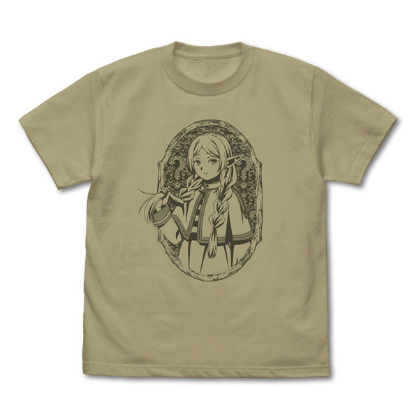 COSPA Frieren: Beyond Journey's End Braids Frieren T-shirt /SAND KHAKI-M