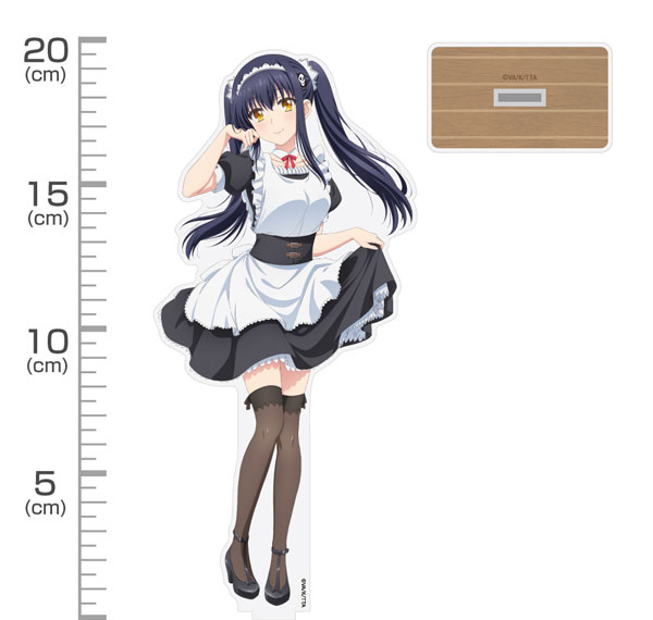 COSPA TV Anime "Summer Pockets" New Illustration Kamome Kushima Acrylic Stand (Big) Attentive Maid Ver.
