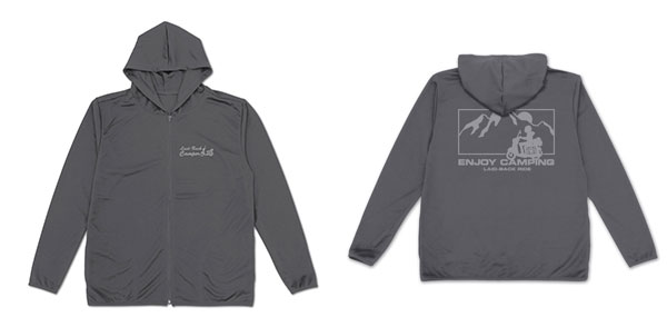 COSPA "Yuru Camp SEASON3" Silhouette Bike Rin Shima Thin Dry Hoodie /GRAY-XXL รูปภาพ 1