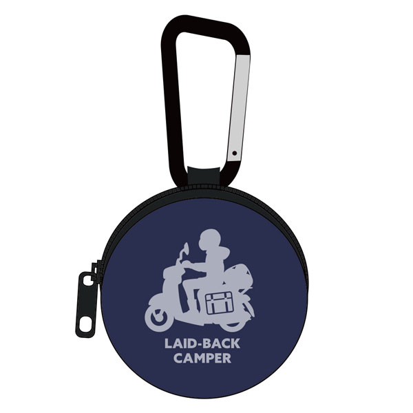 COSPA Yuru Camp SEASON3 Silhouette Bike Rin Shima Mini Pouch w/Carabiner