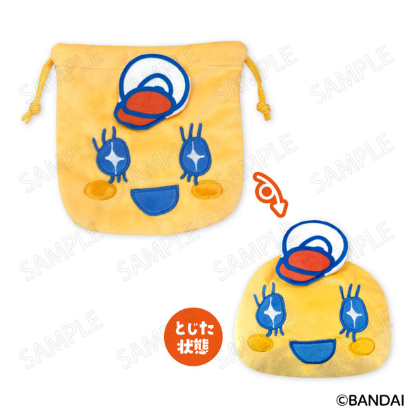PLEX Tamagotchi Welcome Burger Face Drawstring Bag B: Memetchi 图片 1