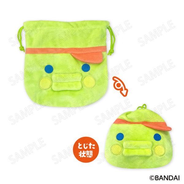 PLEX Tamagotchi Welcome Burger Face Drawstring Bag C: Kuchipatchi