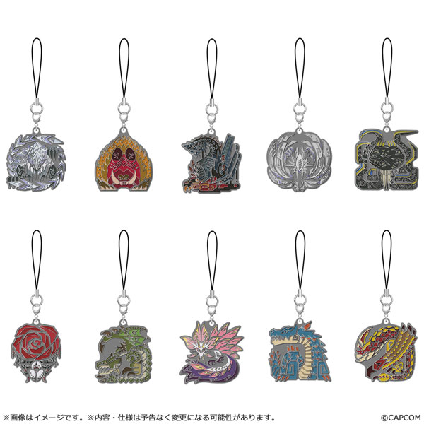 Capcom Monster Hunter Wilds Monster Icon Metal Keychain Vol. 2 10Pack BOX