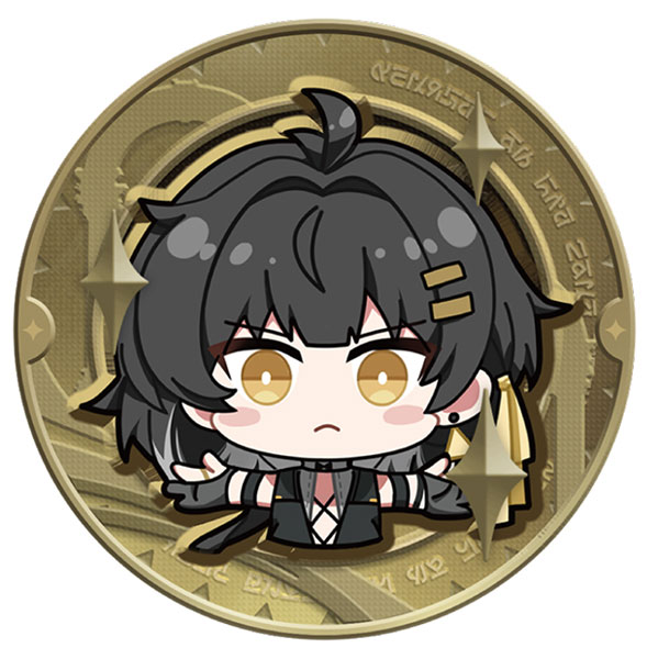 KURO GAMES [Exclusive Sale] Wuthering Waves Resonator Themed Metal Medal Female Rover