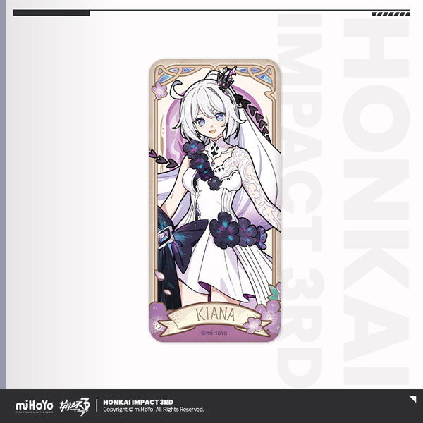 miHoYo Honkai Impact 3rd Ye Zhan Fang Hua Series Tin Badge Kiana image 1