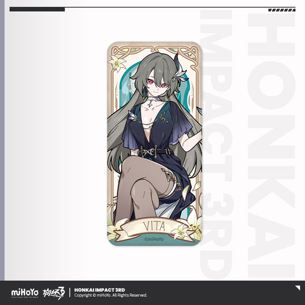 miHoYo Honkai Impact 3rd Ye Zhan Fang Hua Series Tin Badge Vita imagen 1