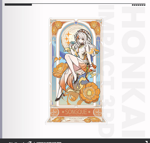 miHoYo Honkai Impact 3rd Ye Zhan Fang Hua Series Film Style Acrylic Stand Songque รูปภาพ 1