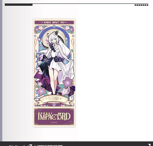 miHoYo Honkai Impact 3rd Ye Zhan Fang Hua Series Hologram Ticket Kiana Bild 1
