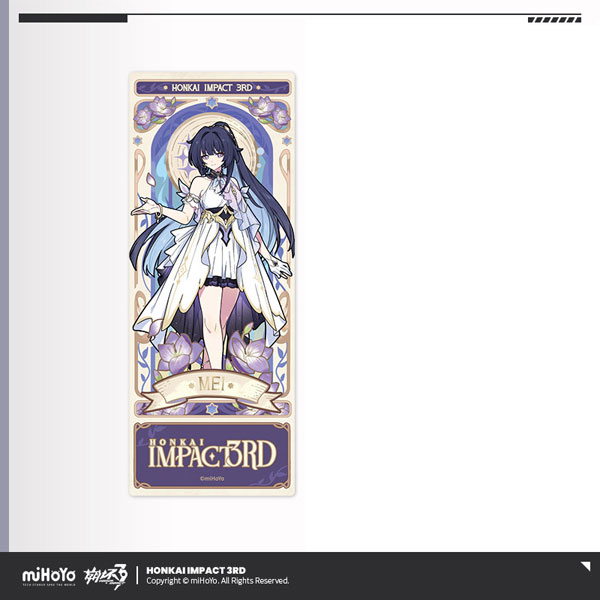miHoYo Honkai Impact 3rd Ye Zhan Fang Hua Series Hologram Ticket Mei